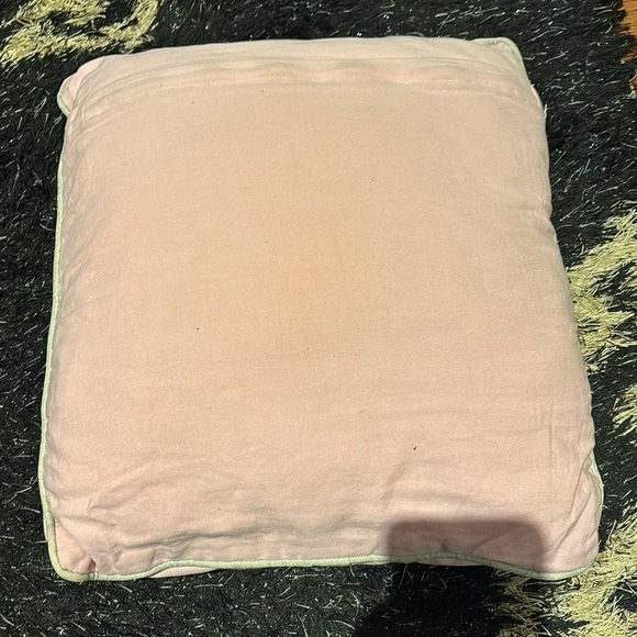 Inspirational Girl Power Nude pink silver decorative throw pillow - Picture 5 of 9